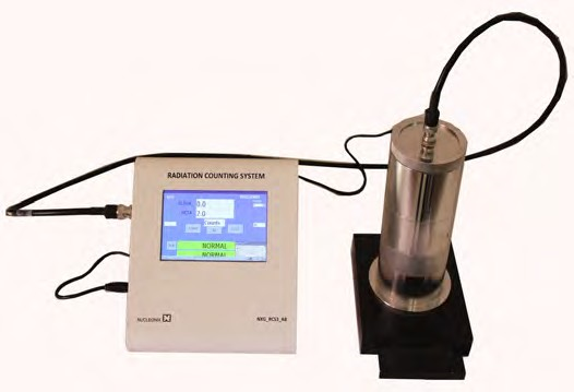 RADIATION COUNTING SYSTEM With Plastic Scintillator Probe
